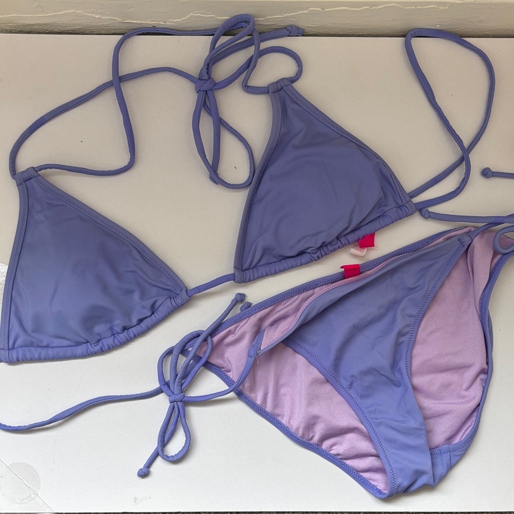 Victoria's Secret Lavender Triangle Bikini Top & Bottom